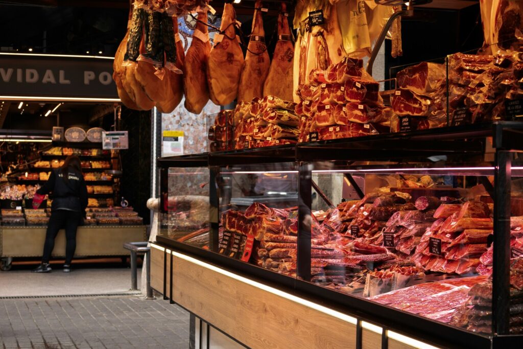 Singapore Supermarket : Fresh produce displays in a local supermarket