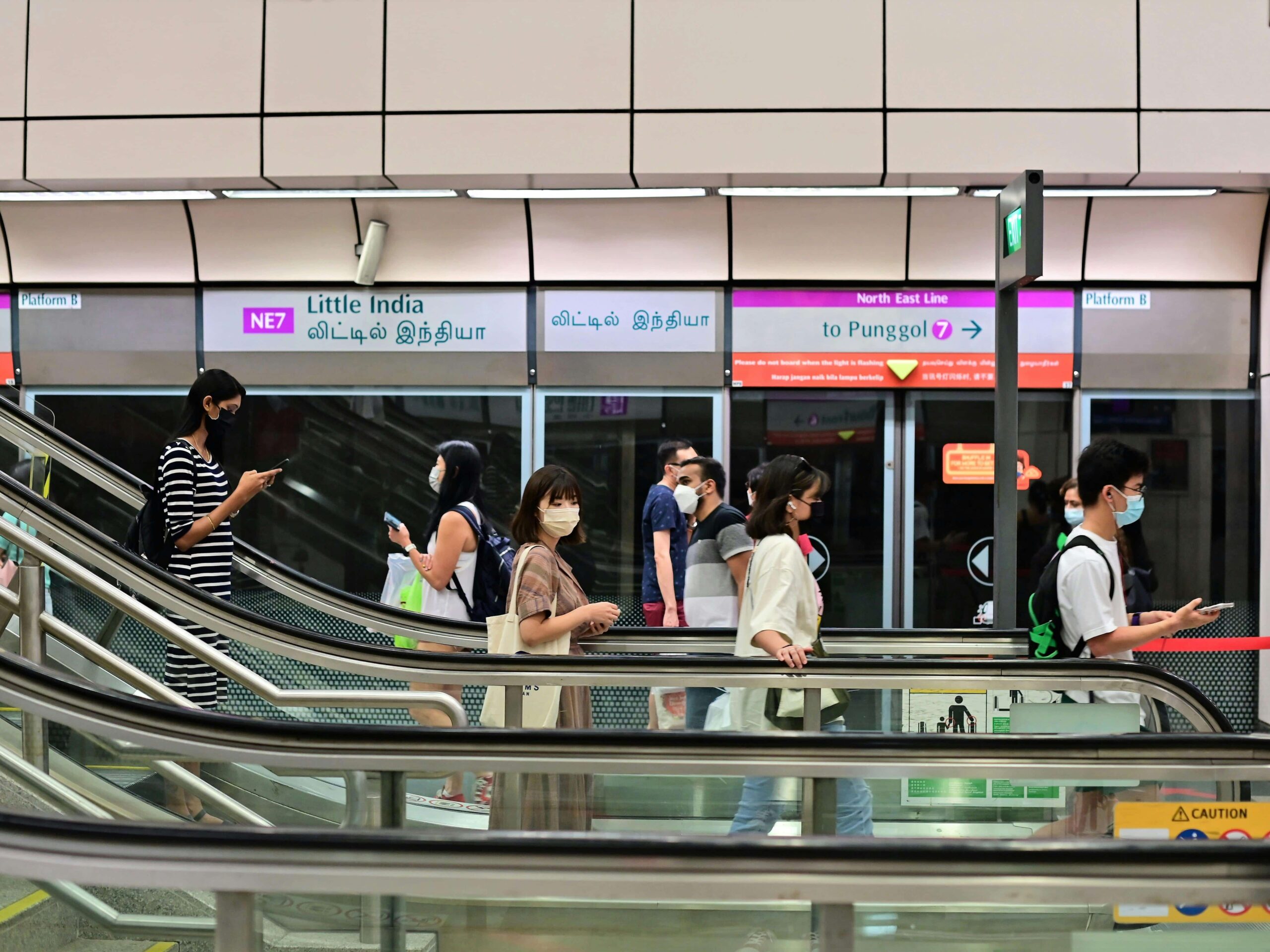 The Singapore MRT, one of most convenient mode of transportations in Singapore.