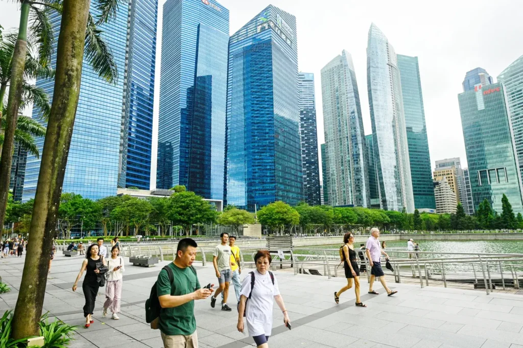 Singapore city skyline Marina Bay expat lifestyle urban environment education hub Southeast Asia